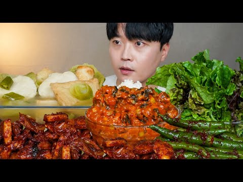 진짜 최고👍 우렁강된장 제육볶음 땡초김치 어묵탕 요리 먹방 KOREAN HOME FOOD ASMR MUKBANG REAL SOUND EATING SHOW