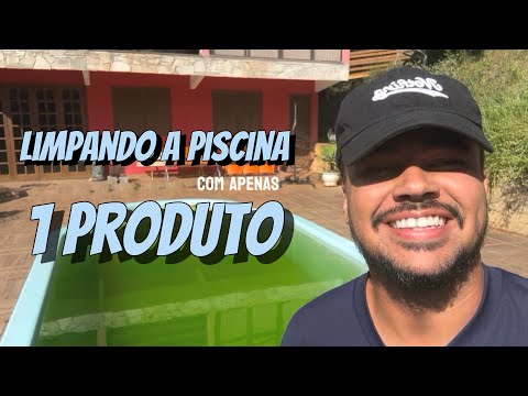 Como limpar piscina com água verde usando apenas um produto ! #pool #piscinas #limpeza #satisfy