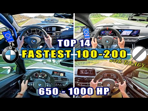 TOP 14 // FASTEST BMW's // 100-200 on AUTOBAHN