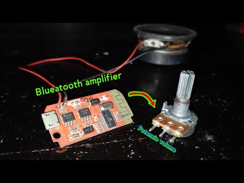 Cara menambahkan potensio VOLUME pada modul ampli bluetooth yang tidak ada volumenya