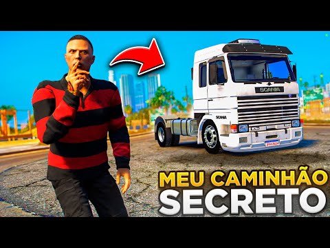 GTA V VIDA DE CAMINHONEIRO | REVELEI MEU CAMINHÃO SECRETO 😍 #297