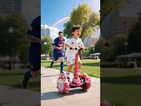Ronaldo makes a scooter from durian fruit 😱 #ronaldo #football #messi #shorts