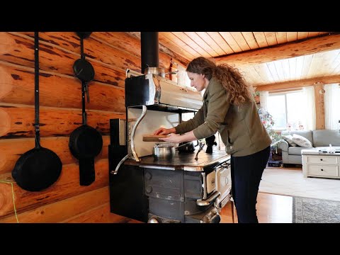 Homemade Chapstick, Beef Roast and Marzipan on a Wood Cookstove