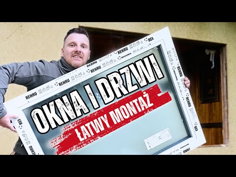 Montaż 85 kg Okna samemu, duży FIX oraz Drzwi