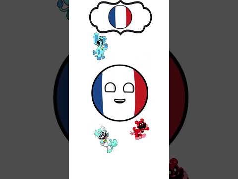 Gamehumanskeleton - Poppy Playtime Animation Meme- countryballs animation #countryballs #shorts