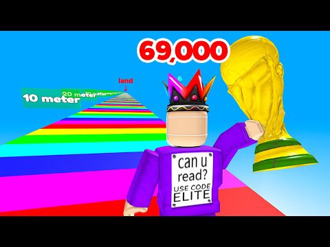 How Far Can You Throw on Roblox BUT I Have a 69,000 Strength