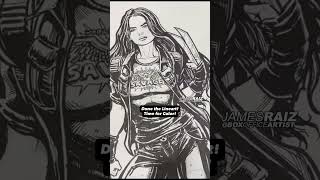 Drawing X-23 (DAFNE KEEN) and then SHOWING IT TO HER at @FANEXPOHQ CANADA!