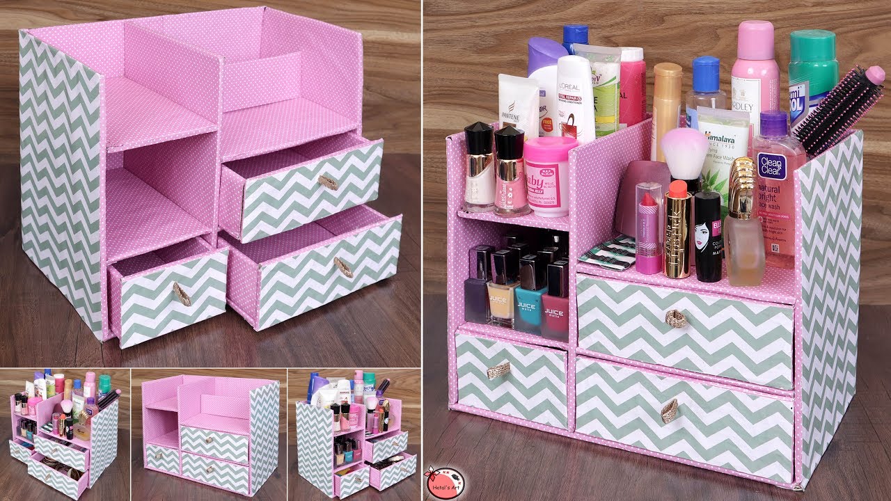 DIY Room Organizer! Space Saving - Best Out Of Waste Idea