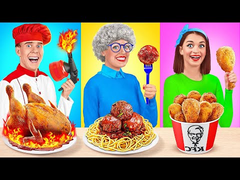 Défi De Cuisine Moi vs Grand-Mère | Cuisine Savoureuses Hacks par TeenDO Challenge