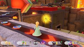 Super Mario Party Jamboree #355 King Bowser's Keep Rosalina vs Ninji vs Waluigi vs Luigi