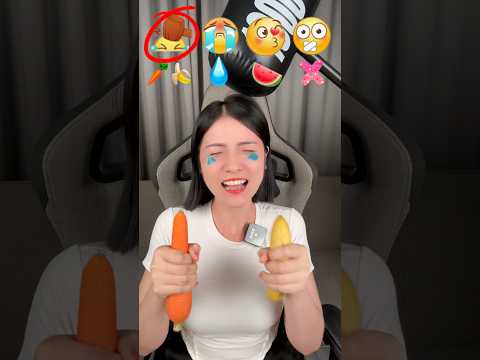 Eat emoji in order ❌🥕🍌💧🍉❤️