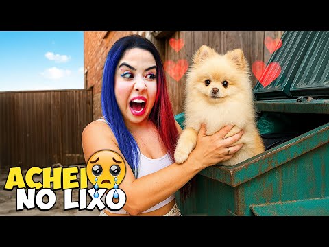 ABANDONARAM UM CACHORRINHO NA NOSSA CASA *Adotamos ?
