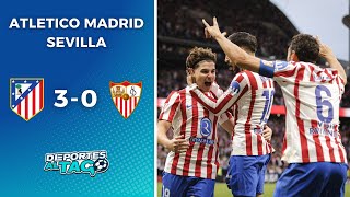 🔥 Con GOLES de JULIÁN ÁLVAREZ y THIAGO ALMADA, el ATLÉTICO MADRID le GANÓ 3-0 al SEVILLA en LA LIGA