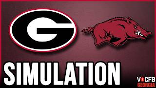 Georgia vs Arkansas - 9/19 Simulation on CFB 27