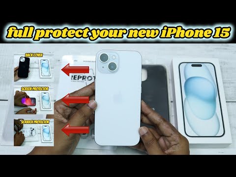 Full protect your new iPhone 15 | Scratch protector / Screen Protector / Back Cover