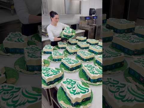 Map cake for Ksa Saudi national day ♥️🇸🇦♥️#saudiarabia