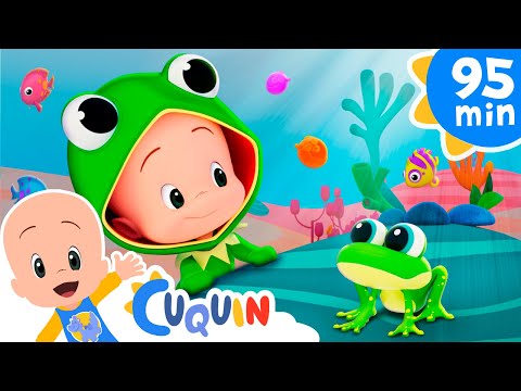 The Frog Song 🐸 and more Nursery Rhymes by Cleo and Cuquin | Children Songs