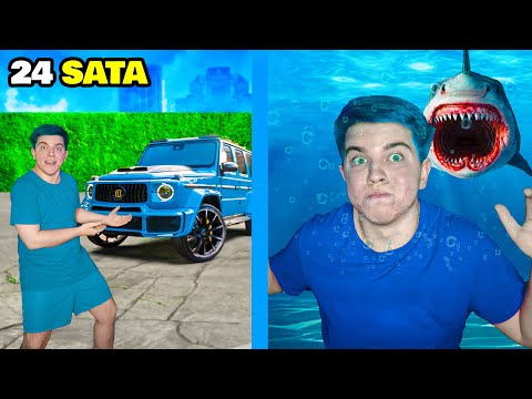 24H U PLAVOJ BOJI U GTA 5😲 *pakao*