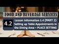 Table Setting and Dining Etiquette