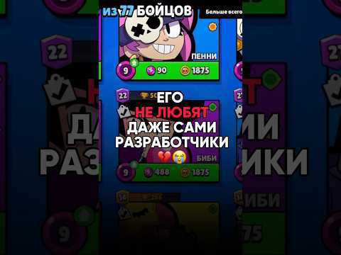 😭💔ЭТОГО БРАВЛЕРА НЕ ЛЮБЯТ #brawlstars #бравлстарс