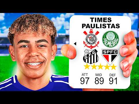 1 JOGADOR para CADA TIME PAULISTA até ganhar a COPA DO MUNDO