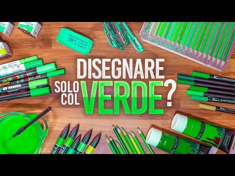 DISEGNO usando SOLO il VERDE! 🐸