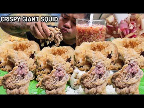 CRISPY GIANT SQUID | COOKBANG | MUKBANG PHILIPPINES | TOL BULOY MUKBANG