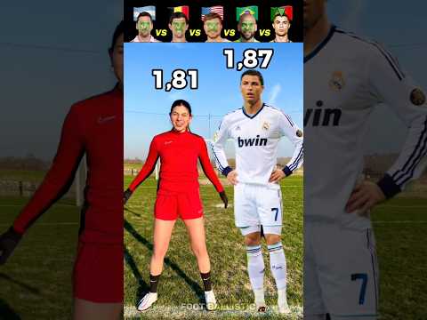 Footballers Height Challenge🥶🤫