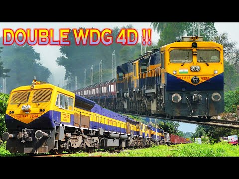 DOUBLE WDG 4D Locomotives hauling TRAINS | UDYAN EXPRESS !! Indian Railways