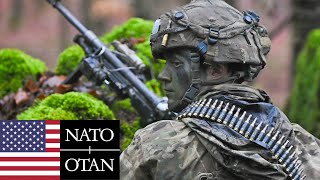 U.S. Army, NATO. Allied troops during military exercises in Germany.