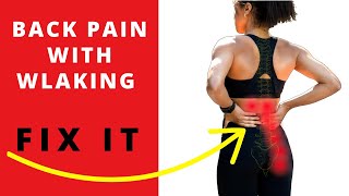 how to fix back pain after walking or jogging