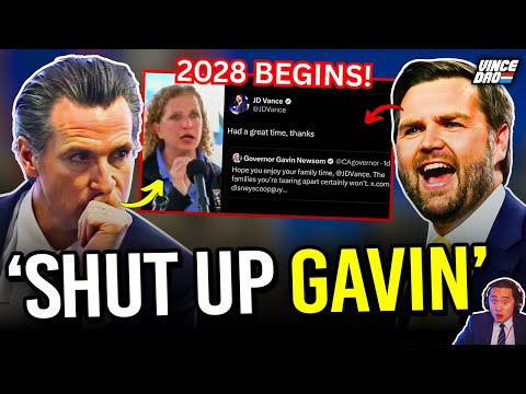 JD Vance SILENCES Gavin Newsom in HEATED Immigration Exchange as Democrats IMPLODE Over ICE Raids