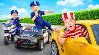 Policiais da Calçada com Oliver e Adam - O Menino que Joga Lixo