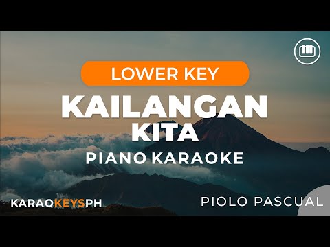 Kailangan Kita – Piolo Pascual (Lower Key – Piano Karaoke)