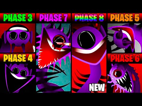 New Phase 3 VS Phase 4 VS Phase 5 VS Phase 6 VS Phase 7 VS Phase 8 in Incredibox Sprunki (New Mod)