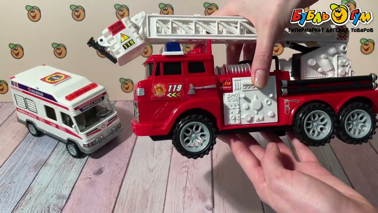 Набор игровой Lanson Toys Пожарный автотранспорт  2машины - видео