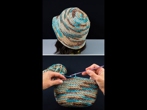 Easy crochet bucket hat tutorial! Miarti🧶