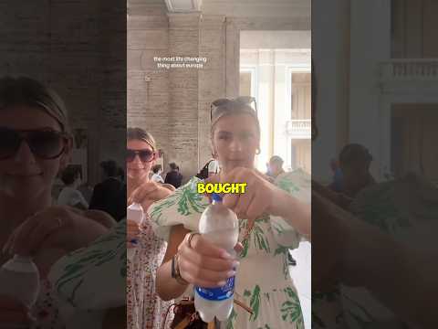 She Was Shocked By Water Bottles In Europe #shorts