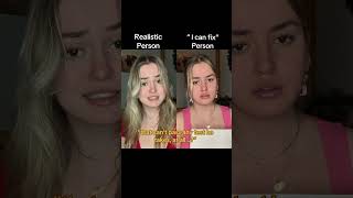 #POV The “I can fix him” girl meets the realistic girl… #shorts #acting