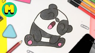 ¡Aprende a dibujar un panda kawaii paso a paso!