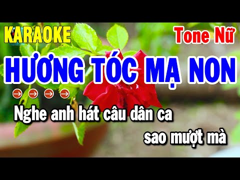 Karaoke Hương Tóc Mạ Non Nhạc Sống Tone Nữ – Beat Cha Cha Hay 2025 | Thanh Hải