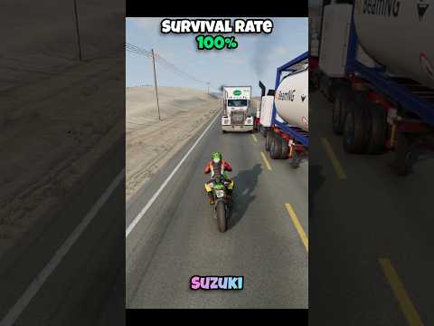 Chance of survival with different vehicles #beamng #beamngdrive #beamngcrash #game #gaming #car