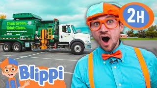 Blippi Recycles with Garbage Trucks |  Blippi and Meekah Best Friend Adventures | Educational Videos