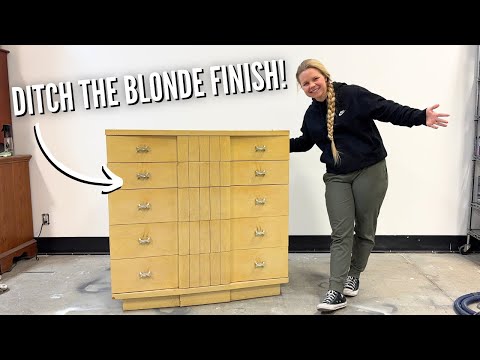 OUTDATED Mid Century Dresser Gets MODERN Makeover!