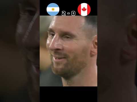 Messi's Magic Touch vs Canada's Solid Wall! #shorts #argentina #canada #semifinal #copaamerica2024