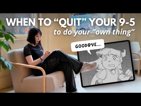 How to "QUIT" Your 9-5 JOB as an ARTIST the SAFE WAY