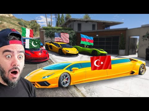 FRANKLIN GARAJINA ÜLKELERIN SPOR ARABASINI KOYDU - GTA 5 MODS