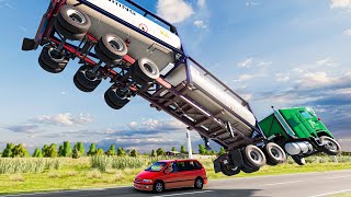 Truck and Car Crashes #08 ⚡️ 😱 [BeamNG.Drive] - WOW cars and vehicles