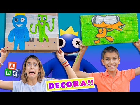 DECORAMOS las CAJAS de RAINBOW FRIENDS