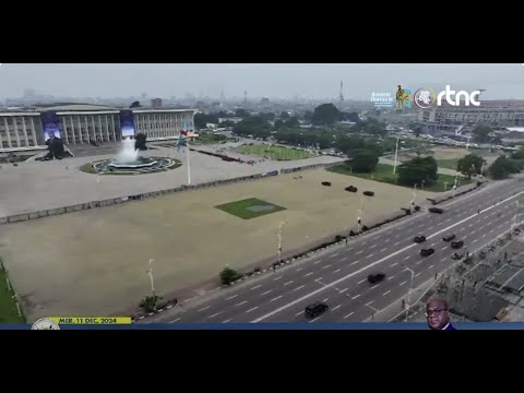 ARRIVÉE DU CHEF E L' ETAT FELIX TSHISEKEDI AU PALAIS DU PEUPLE POUR SON DISCOURS